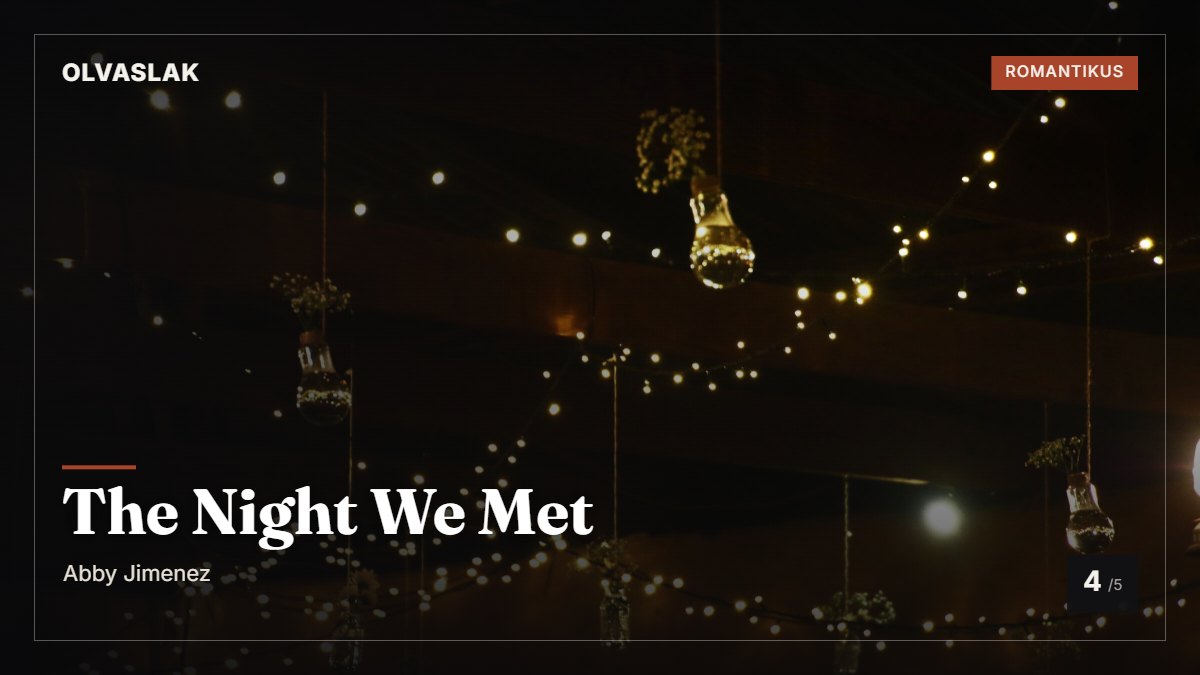 The Night We Met borítókép