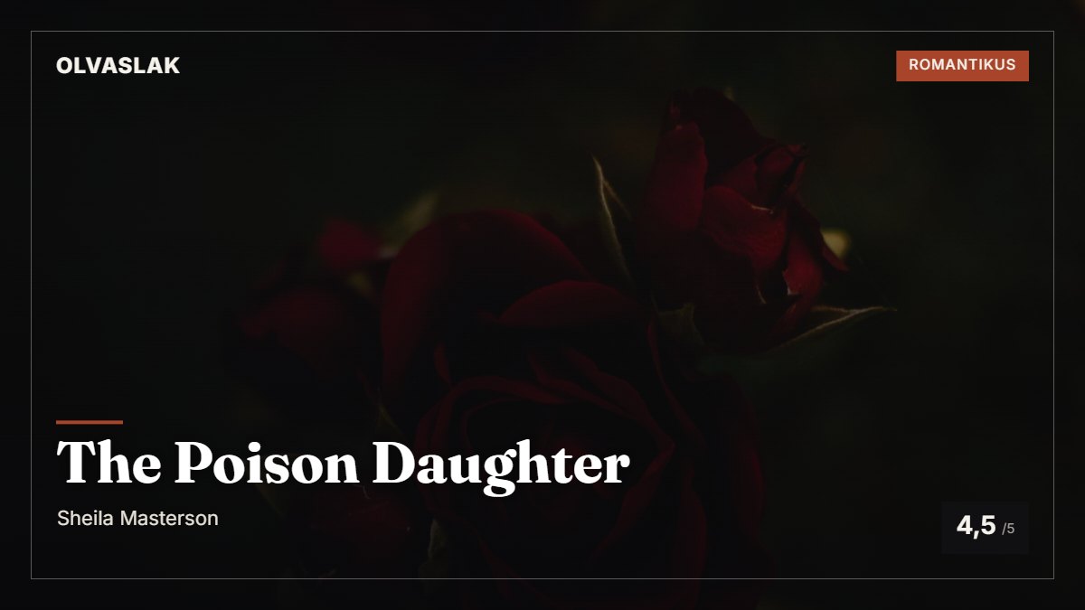 The Poison Daughter borítókép